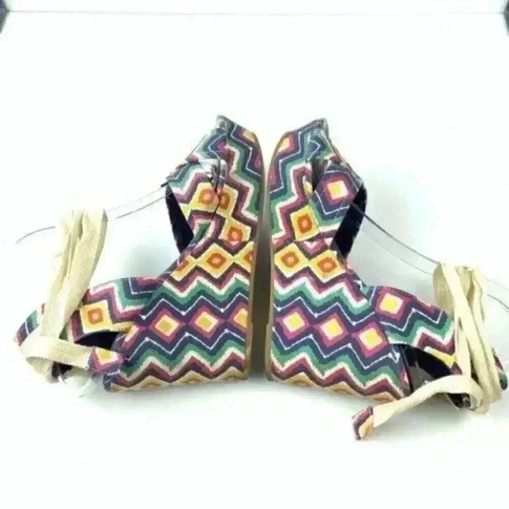 Unionbay platform wedges size 8 powder-u 90s